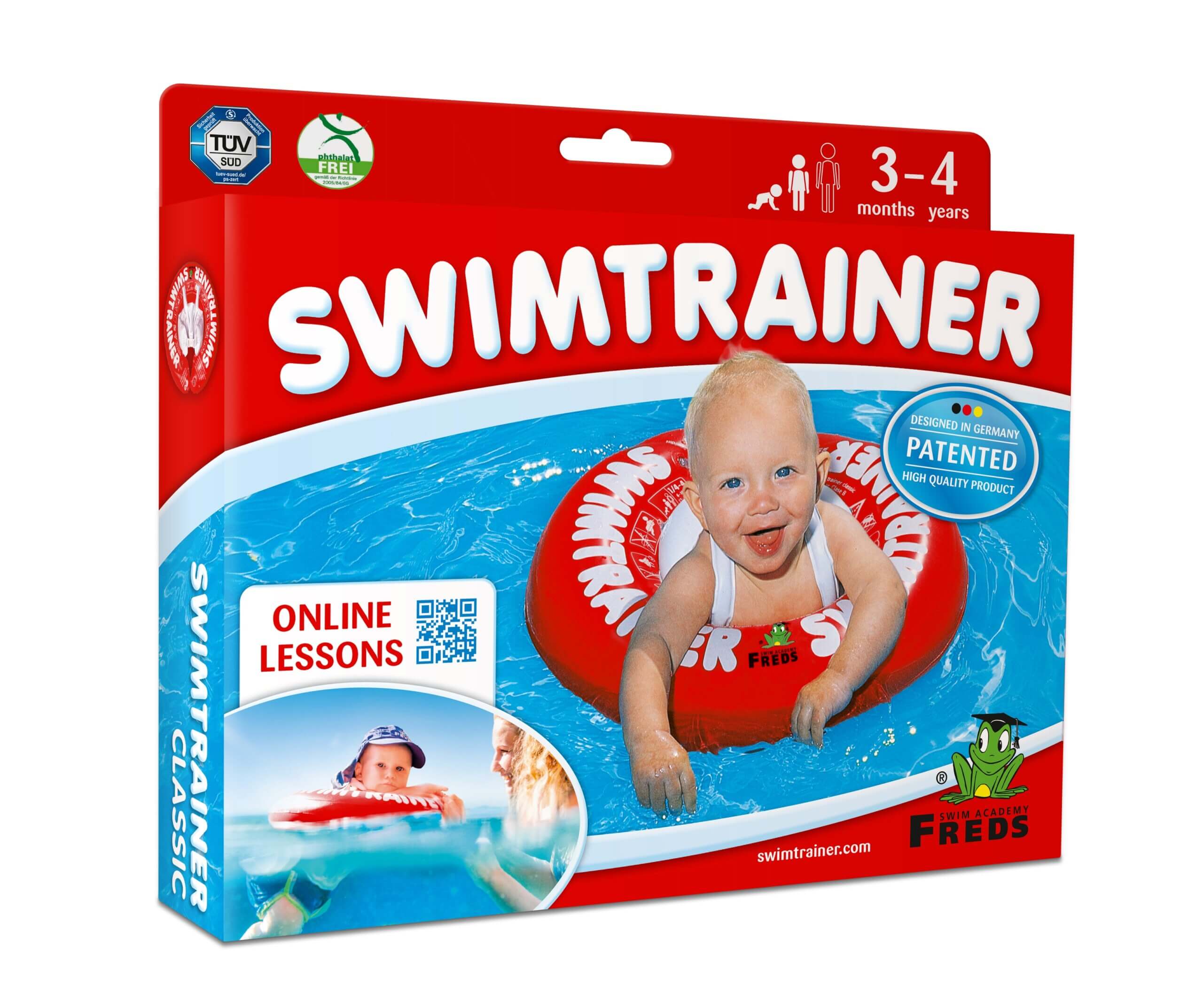 Bouée bébé 3 mois – SWIMTRAINER Classic rouge – Image 8